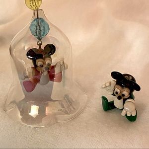 Vintage Disney babies Minnie Mouse Mickey Ornaments Christmas